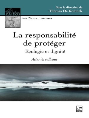 cover image of La responsabilité de protéger